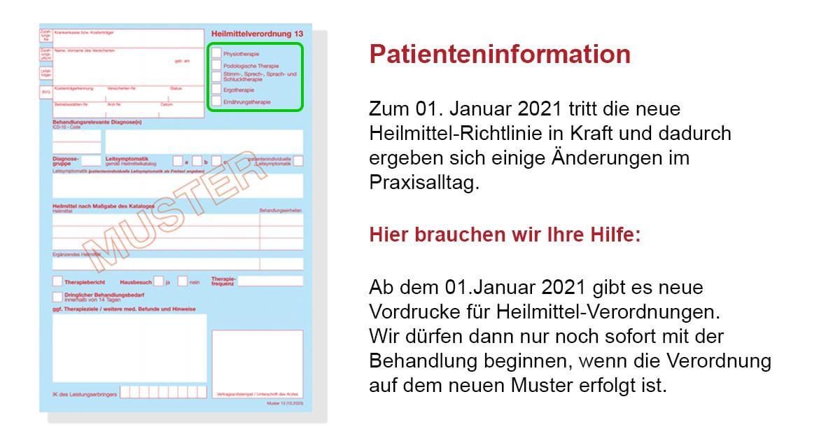 Neue Heilmittel-Richtlinien